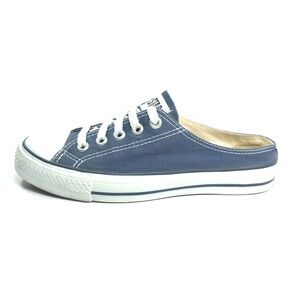 Converse Chuck Taylor All Star Slip‑On Low Back Navy Canvas Sneakers W 8.5